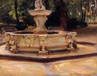 (image for) Handmade oil painting Copy paintings of famous artists John Singer Sargenti's art A Marble Fountain a